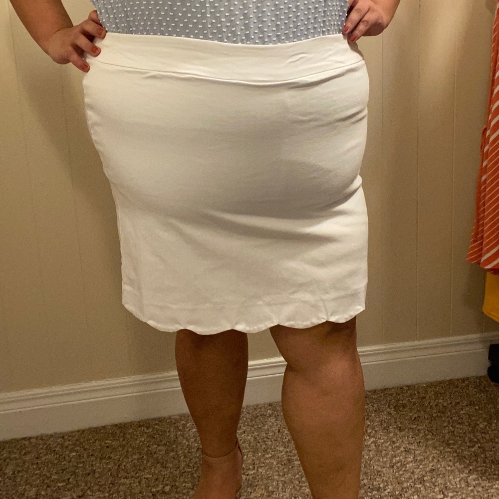 White skirt